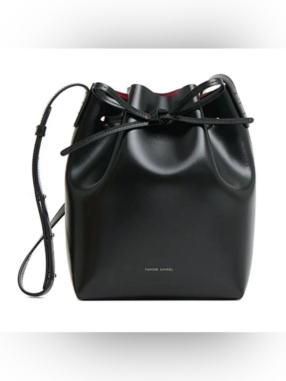 Mansur Gavriel Black Mini Bucket Bag